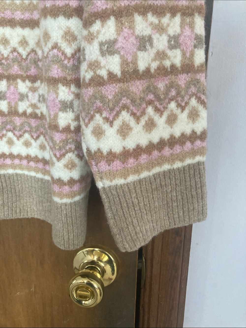 Hearts of Palm sweater long sleeve abstract print pattern with stretch size 2X - Picture 9 of 16